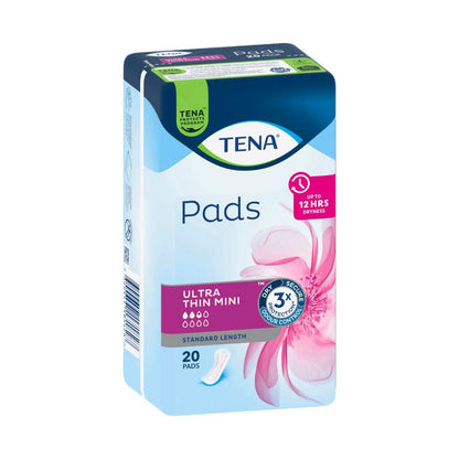 Tena Ultra Thin Standard Length Incontinence Pads - 20 pack