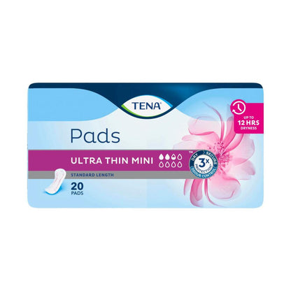Tena Ultra Thin Standard Length Incontinence Pads - 20 pack