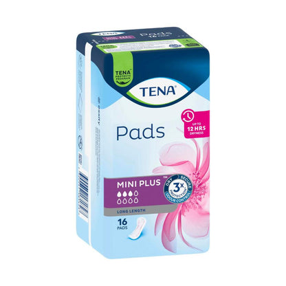 Tena Pads Mini Plus Length Incontinence Pad - 16 pack