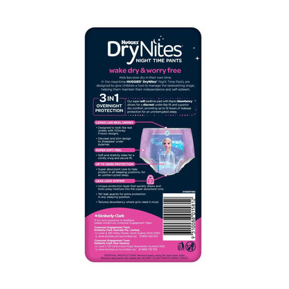 DryNites Night Time Pants For Girls 4-7 Years (17-30kg) - 9 pack