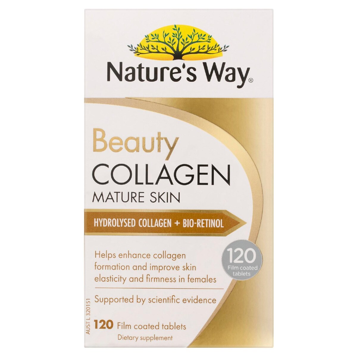 Nature's Way Beauty Collagen Mature Skin Film Coated Tablets 120 pack