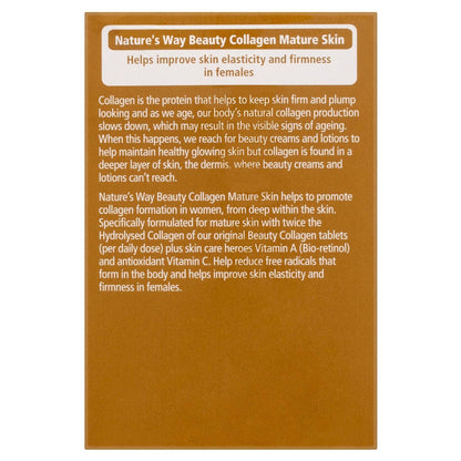 Natures Way Beauty Collagen Mature Skin Film Coated Tablets 120 pack