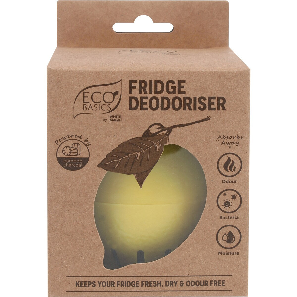 Eco Basics Fridge Deodoriser Lemon Each