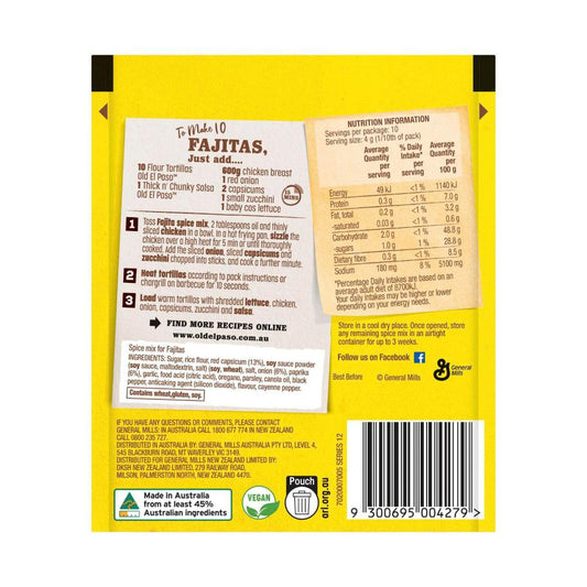 Old El Paso Fajita Spice Mix - 40g