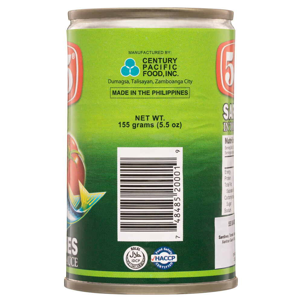 555 Sardines In Tomato Sauce - 155g