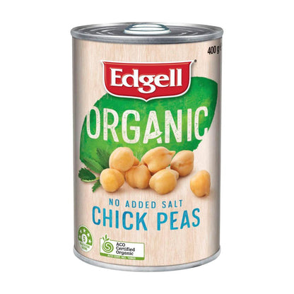Edgell No Added Salt Organic Chickpeas - 400g