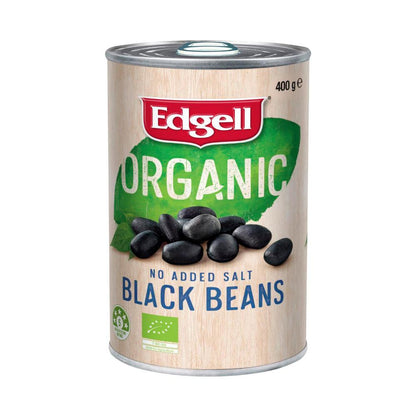 Edgell Organic Black Beans No Added Salt - 400g