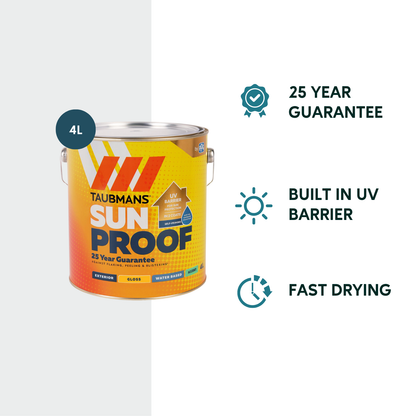 Taubmans Accent Gloss Sunproof Exterior Paint - 4L