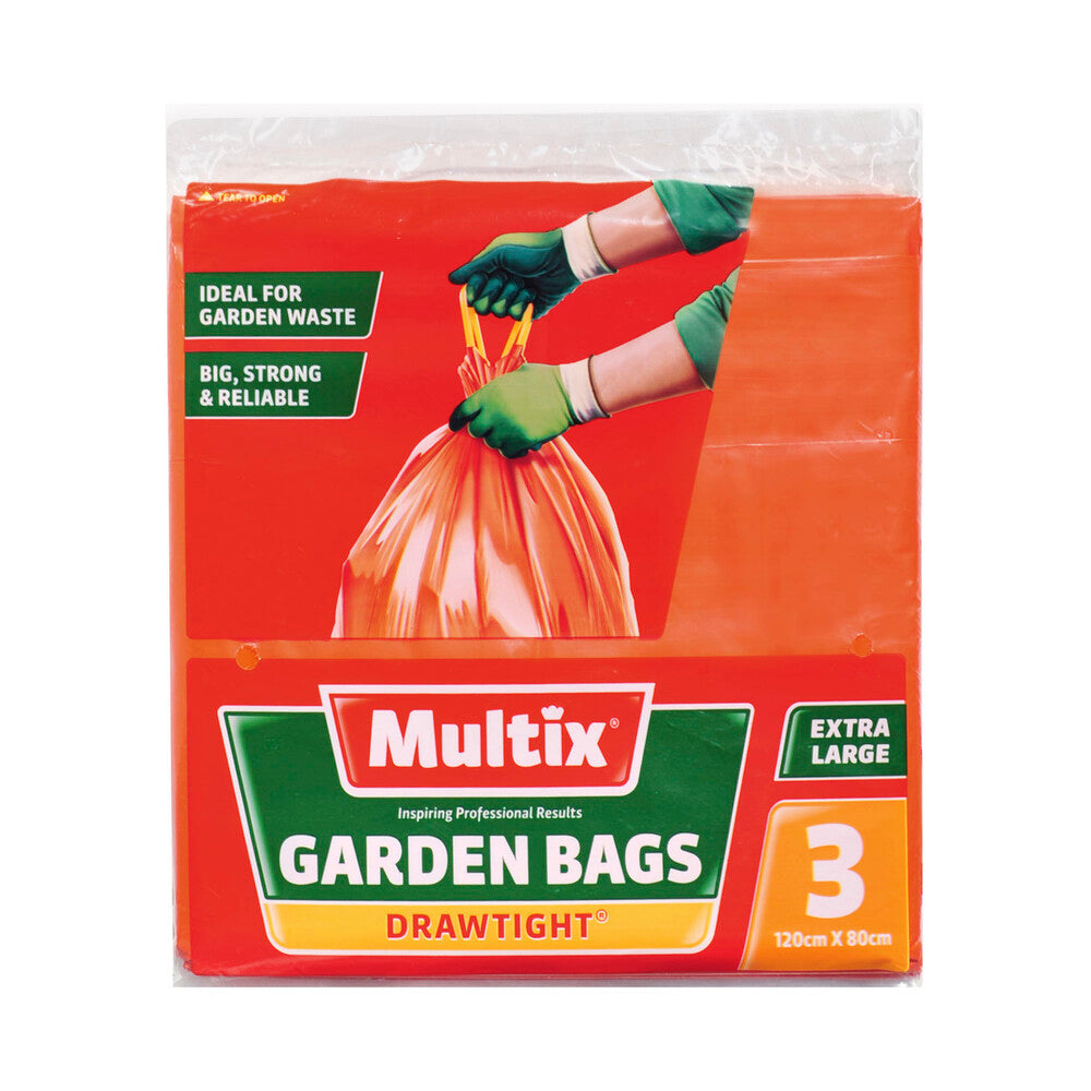 Multix Drawtight Garbage Bags 120cm x 80cm - 3 pack
