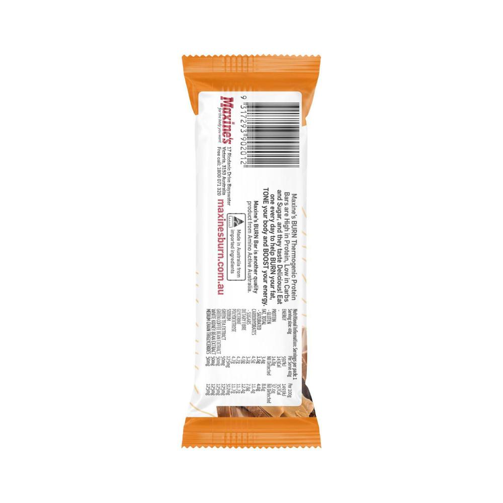 Maxine's Burn High Protein Bar Choc Caramel Crunch - 40g
