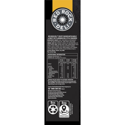 Red Rock Deli Deli Style Crackers Chef Series Crispy Chicken & Soy 135g