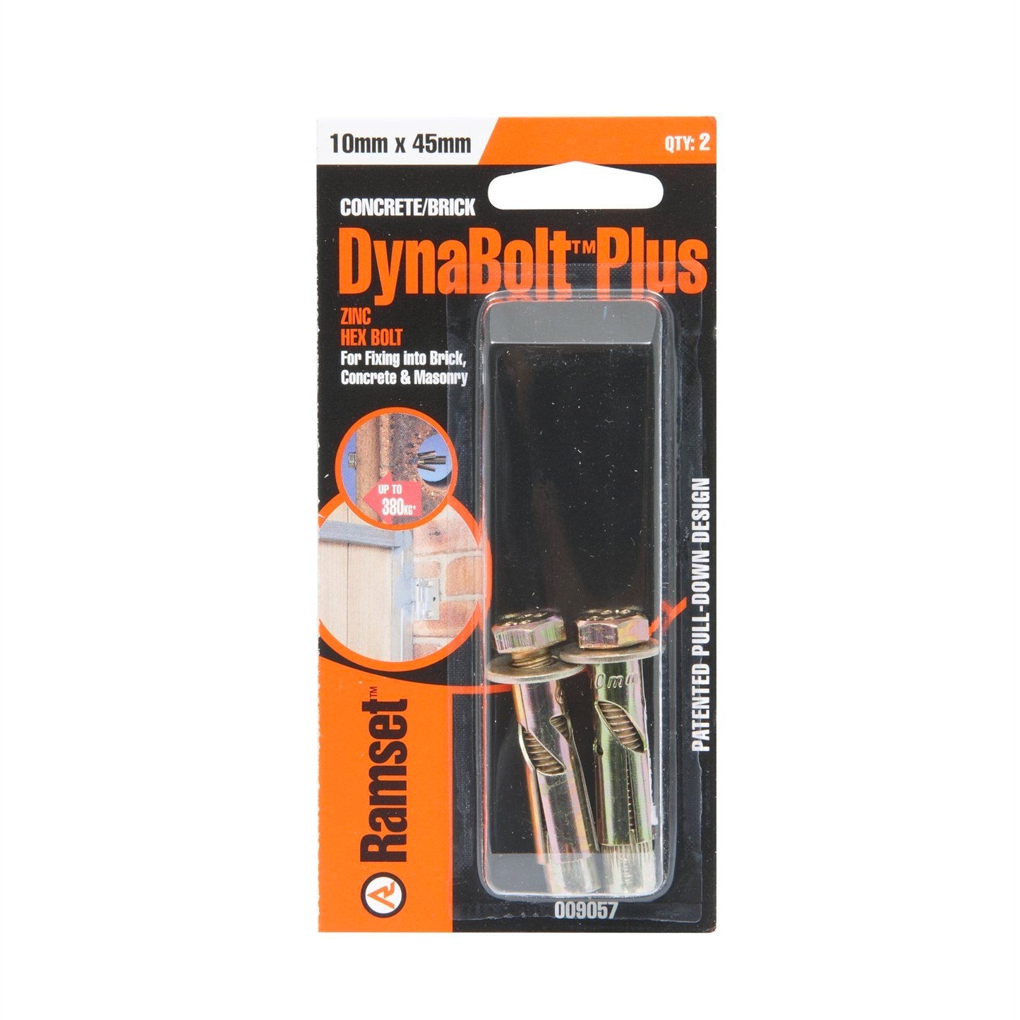 Ramset Dynabolt Plus - 10 x 45mm - 2 Pack