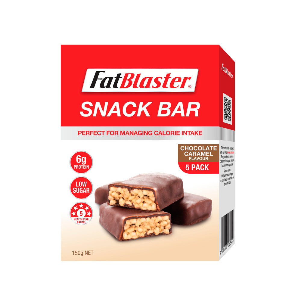 Fat Blaster Snack Bar Choc Caramel 5 Pack - 150g