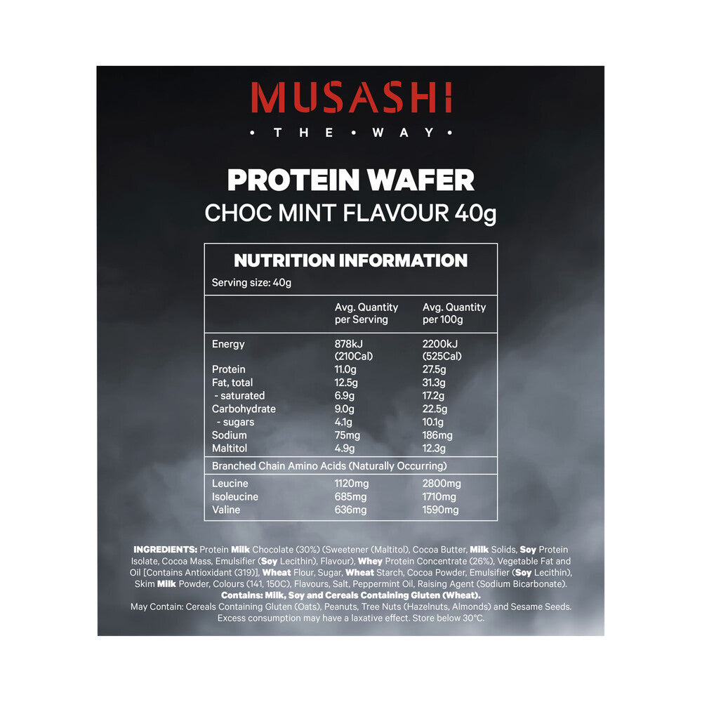 Musashi Protein Wafer Bar Choc Mint - 40g