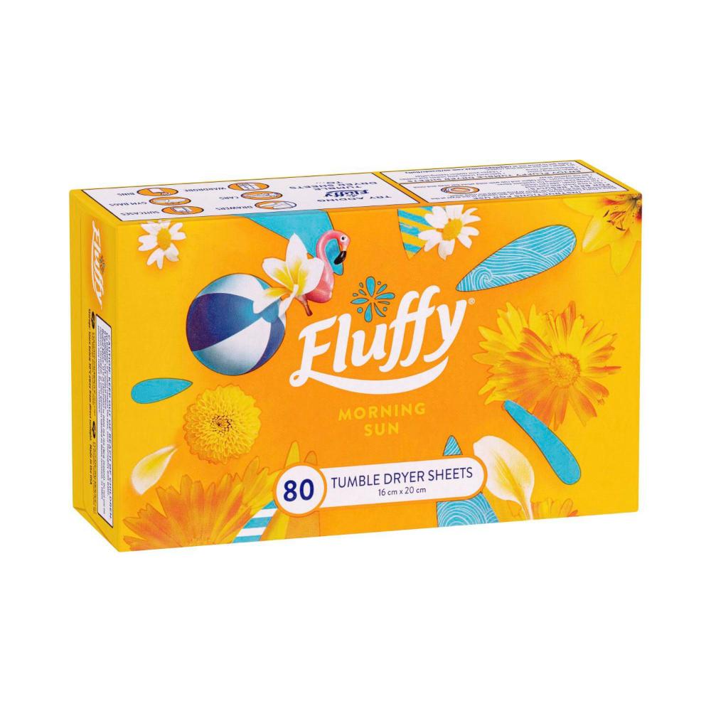 Fluffy Dryer Sheet Morning Sun - 80 pack