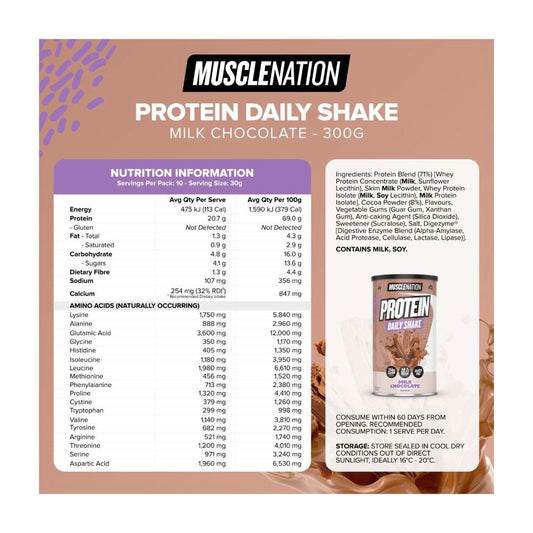 Muse Nation Whey Protein Daily Shake Milk Chocolate - 300g