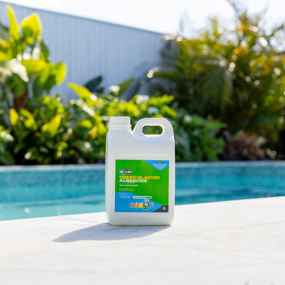Hy Clor Green Blaster Algaecide 2L Liquid High Strength Protection