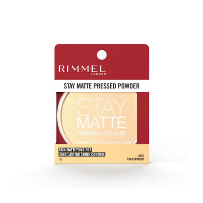 Rimmel Stay Matte Press Powder Transparnt #001 - 14g