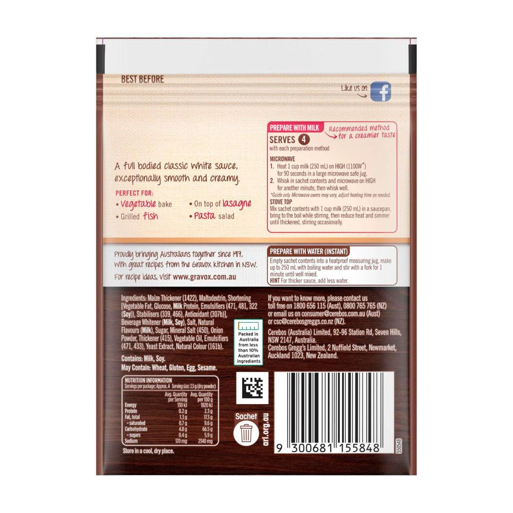 Gravox White Sauce Mix - 29g