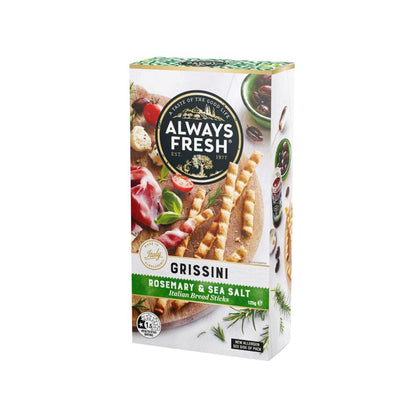 Always Fresh Grissini Rosemary & Sea Salt Bread Sticks - 125g
