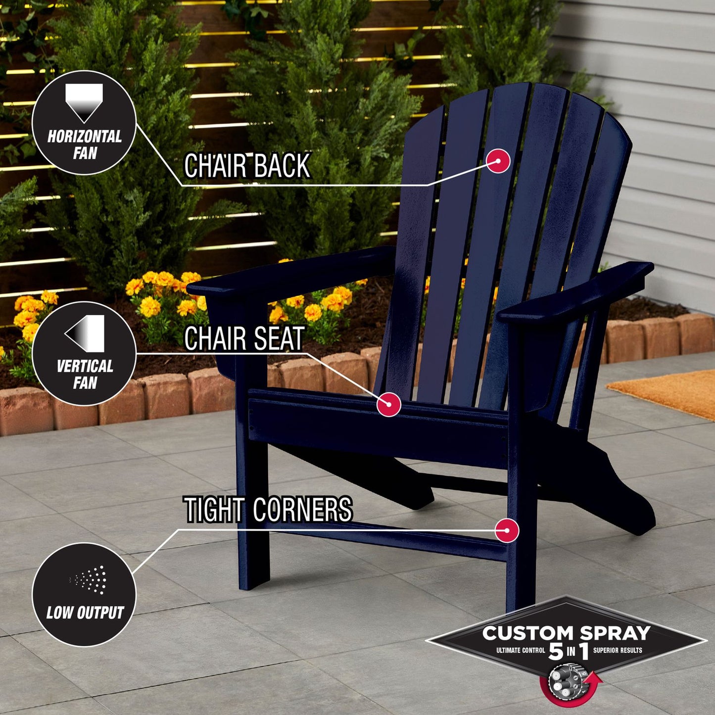 Rust Oleum Custom Spray Paint - 340g - Navy Blue - 5 in 1