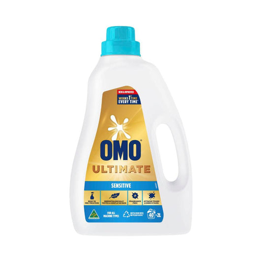 OMO Ultimate Laundry Liquid Detergent Sensitive 40 Washes - 2L