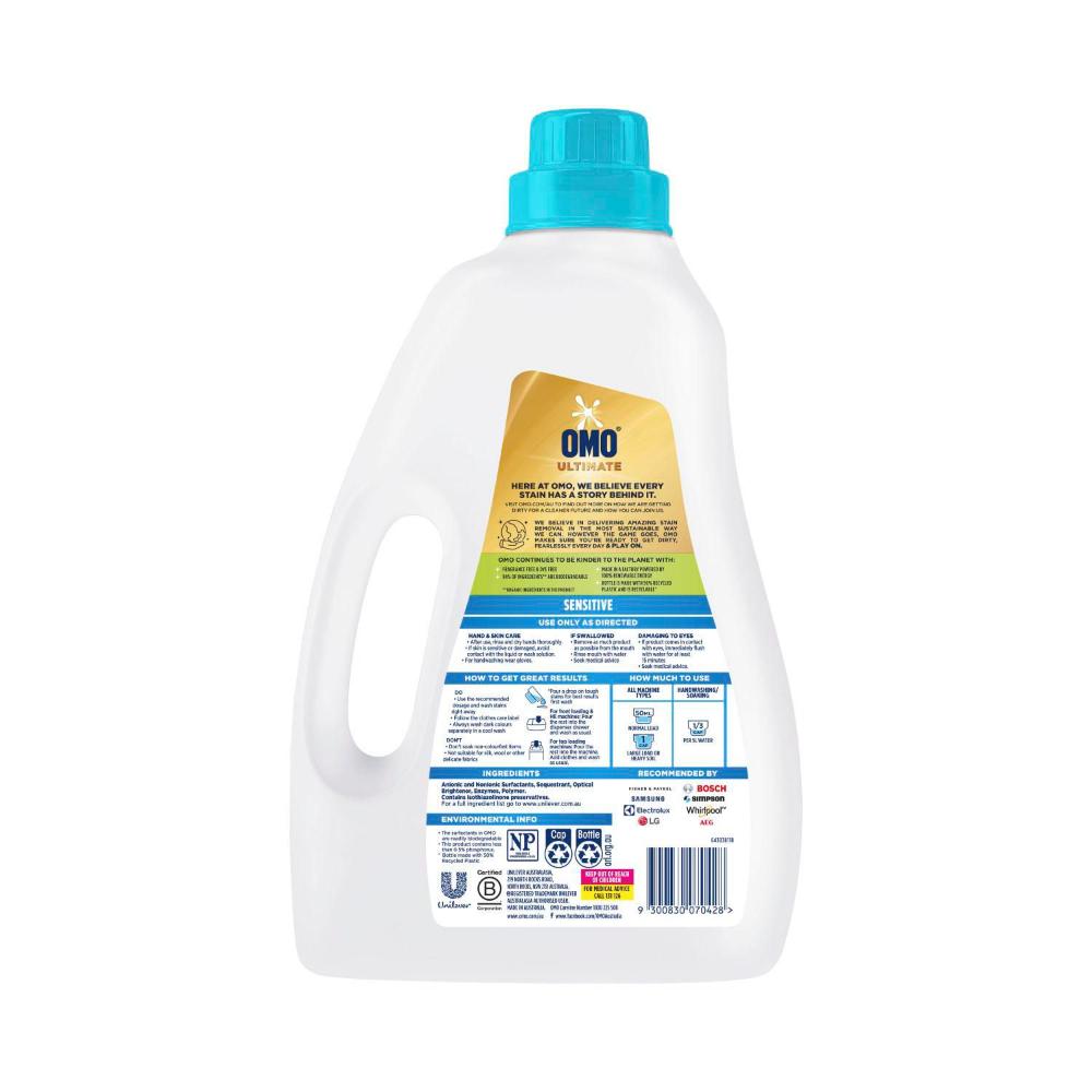 OMO Ultimate Laundry Liquid Detergent Sensitive 40 Washes - 2L