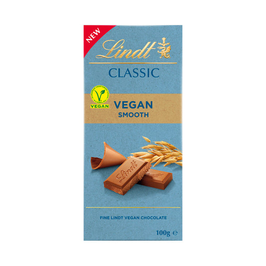 Lindt Classic Vegan Smooth Block Chocolate - 100g