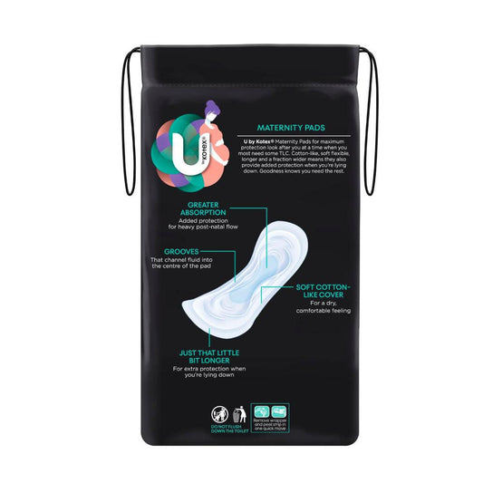 U by Kotex Maternity Pads No Wings - 10 pack