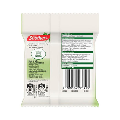Soothers Eucalyptus & Menthol Throat Lozenges - 30 pack