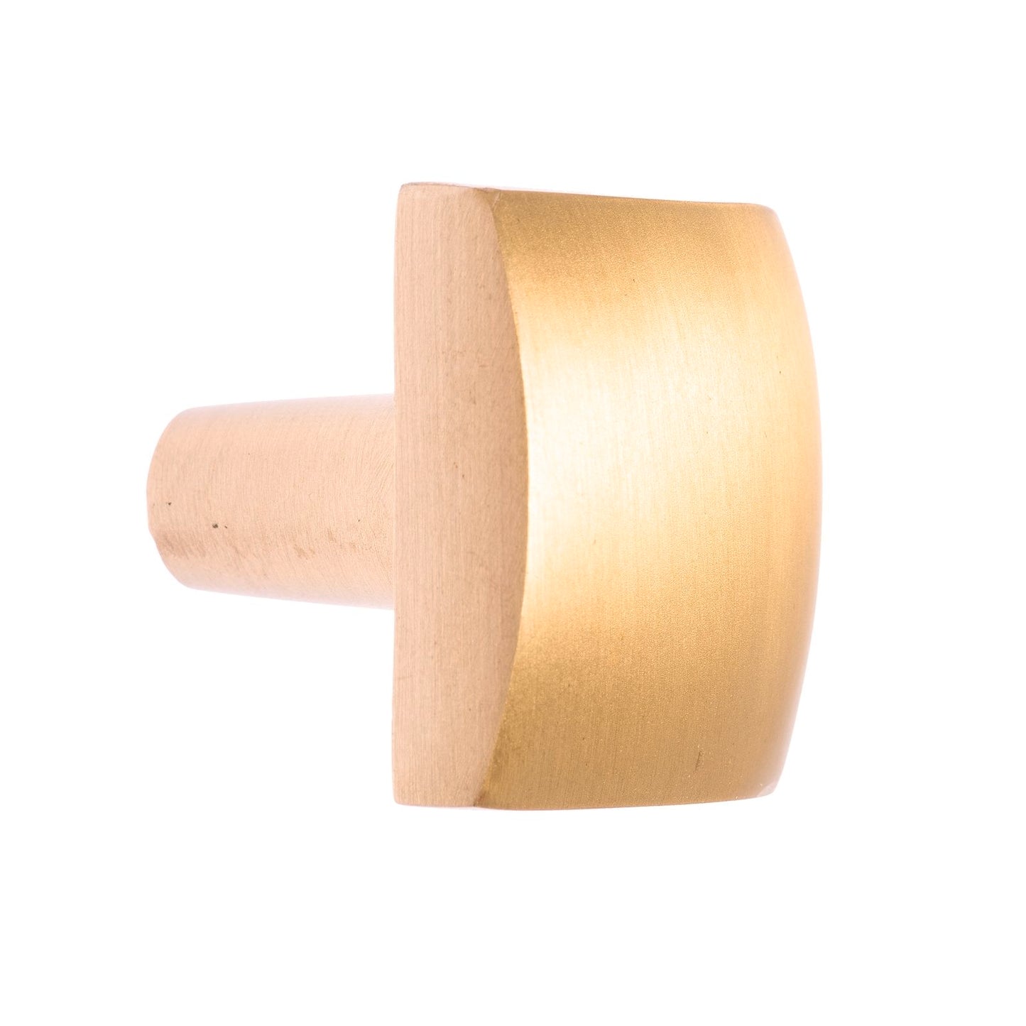 Lane Brass Curved Square Knob - 32.62 x 33.06mm