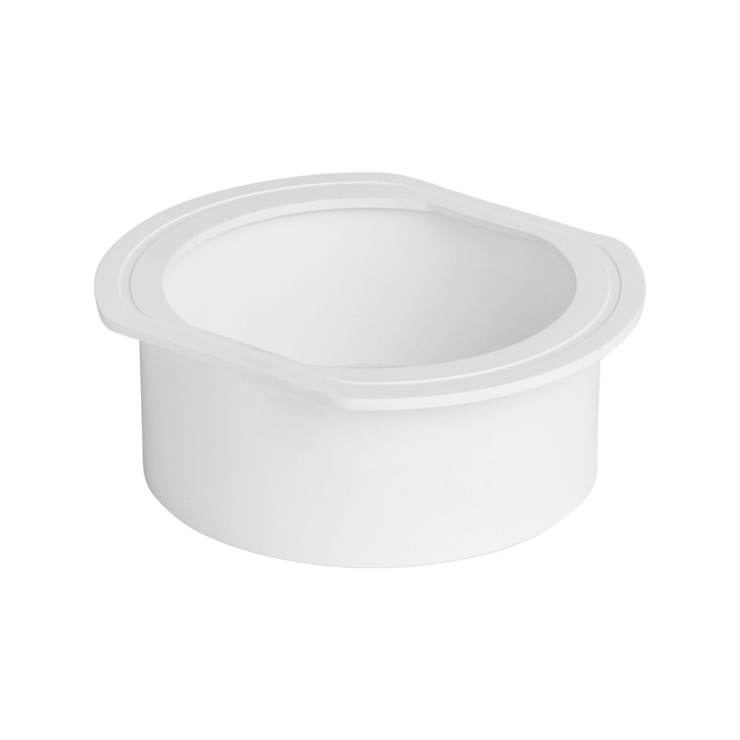 Rain Harvesting Round Female Gutter Outlet - 90mm - White