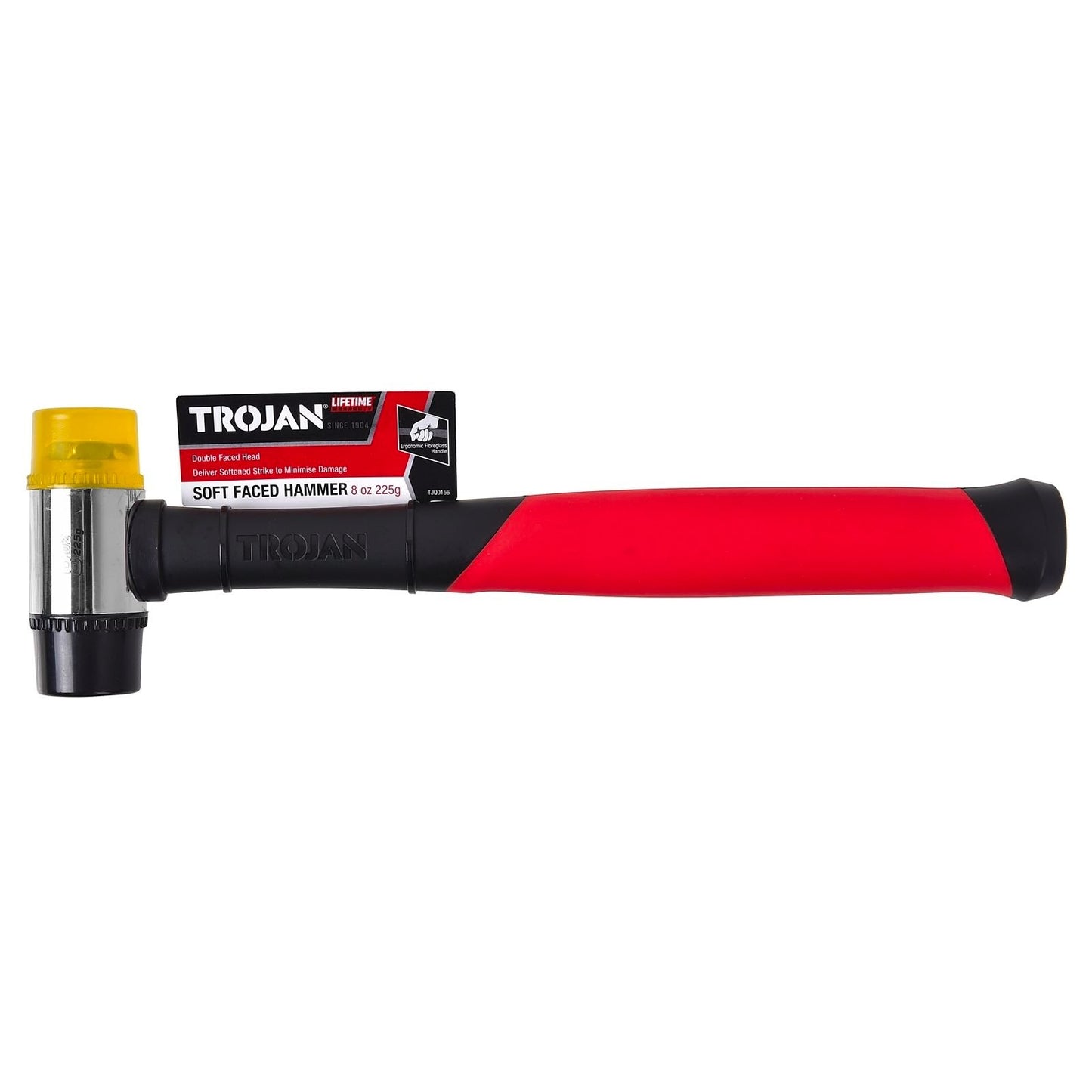 Trojan Fibreglass Soft Face Hammer - 8oz - 225g