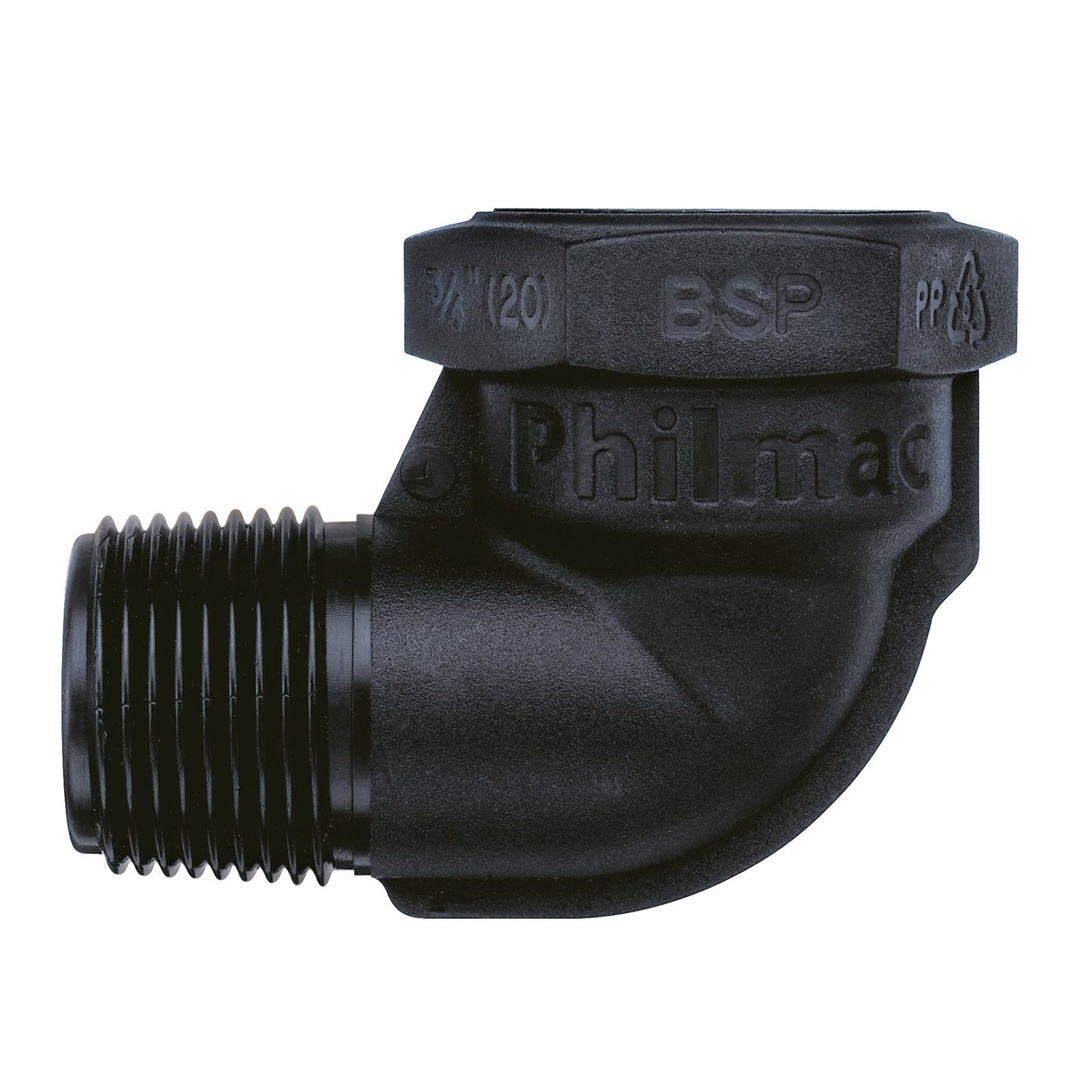 Philmac BSP Thread MI x FI Pipe Elbow - 3/4" - 90°
