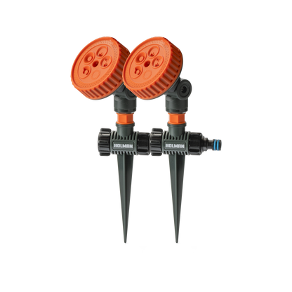 Holman 5 Function Sprinkler on Spike - 2 Pack