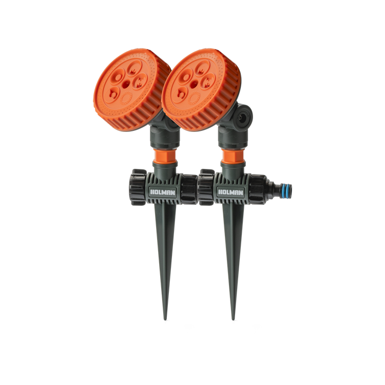 Holman 5 Function Sprinkler on Spike - 2 Pack