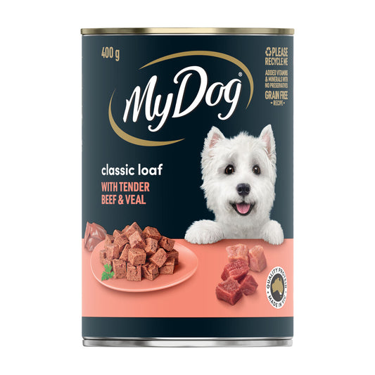 My Dog assic Loaf With Tender Beef & Veal Can Wet Dog Food - 400g