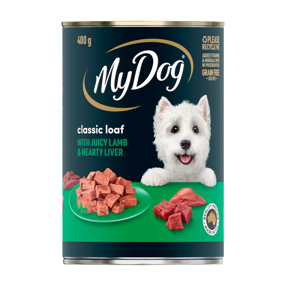 My Dog Adult Wet Dog Food Core Loaf with Lamb Liver Can - 400g