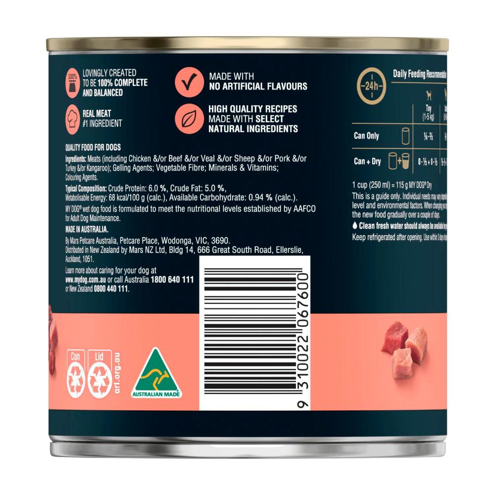 My Dog assic Loaf With Tender Beef & Veal Can Wet Dog Food - 680g