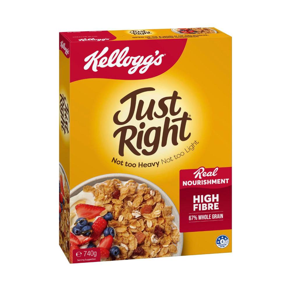 Kellogg's Just Right Breakfast Cereal With Whole Grains Apricot Pieces And Sultanas - 740g