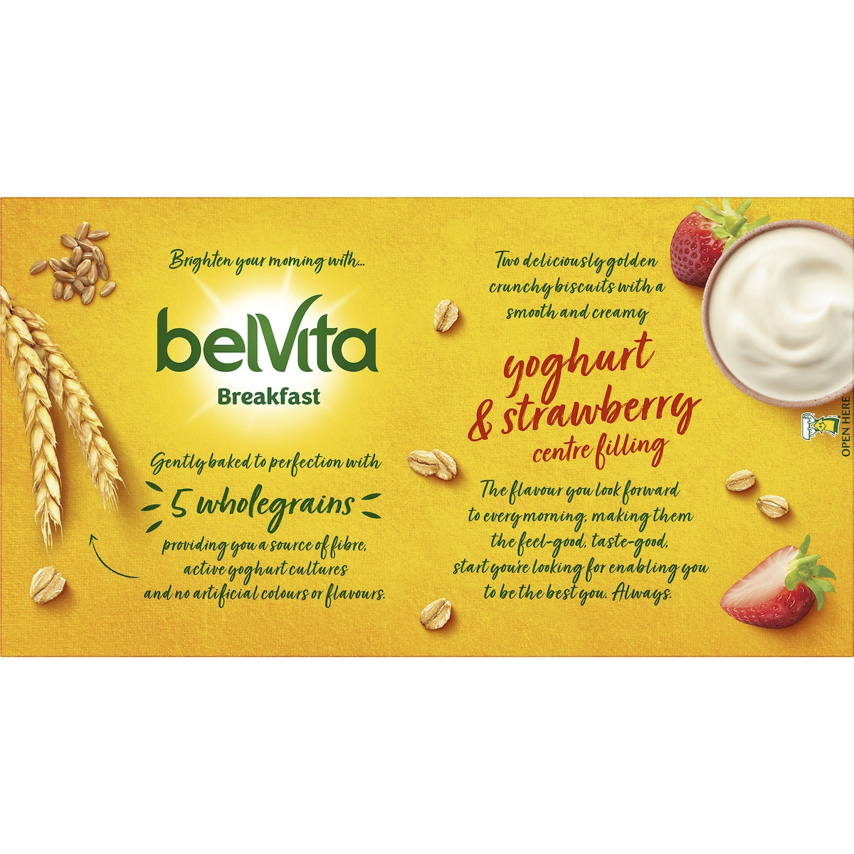 Belvita Strawberry Yoghurt Sandwich Breakfast Biscuits 253g 5 Pack