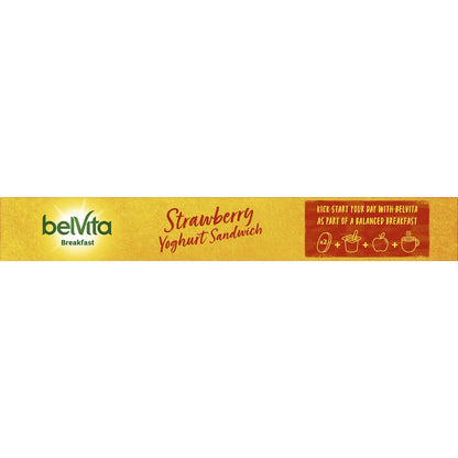 Belvita Strawberry Yoghurt Sandwich Breakfast Biscuits 253g 5 Pack
