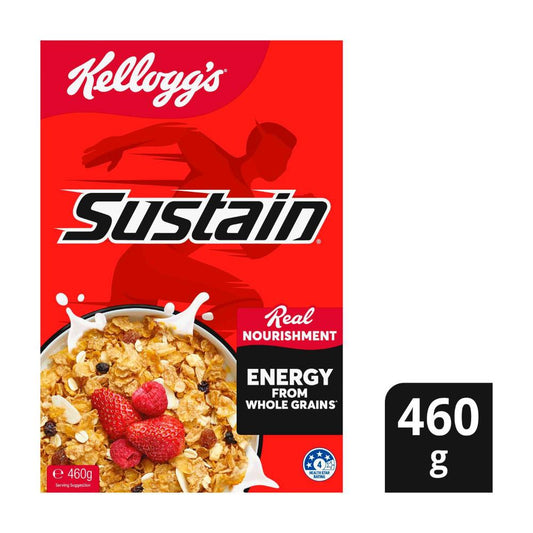 Kellogg's Sustain Whole Grain Flakes Breakfast Cereal - 460g