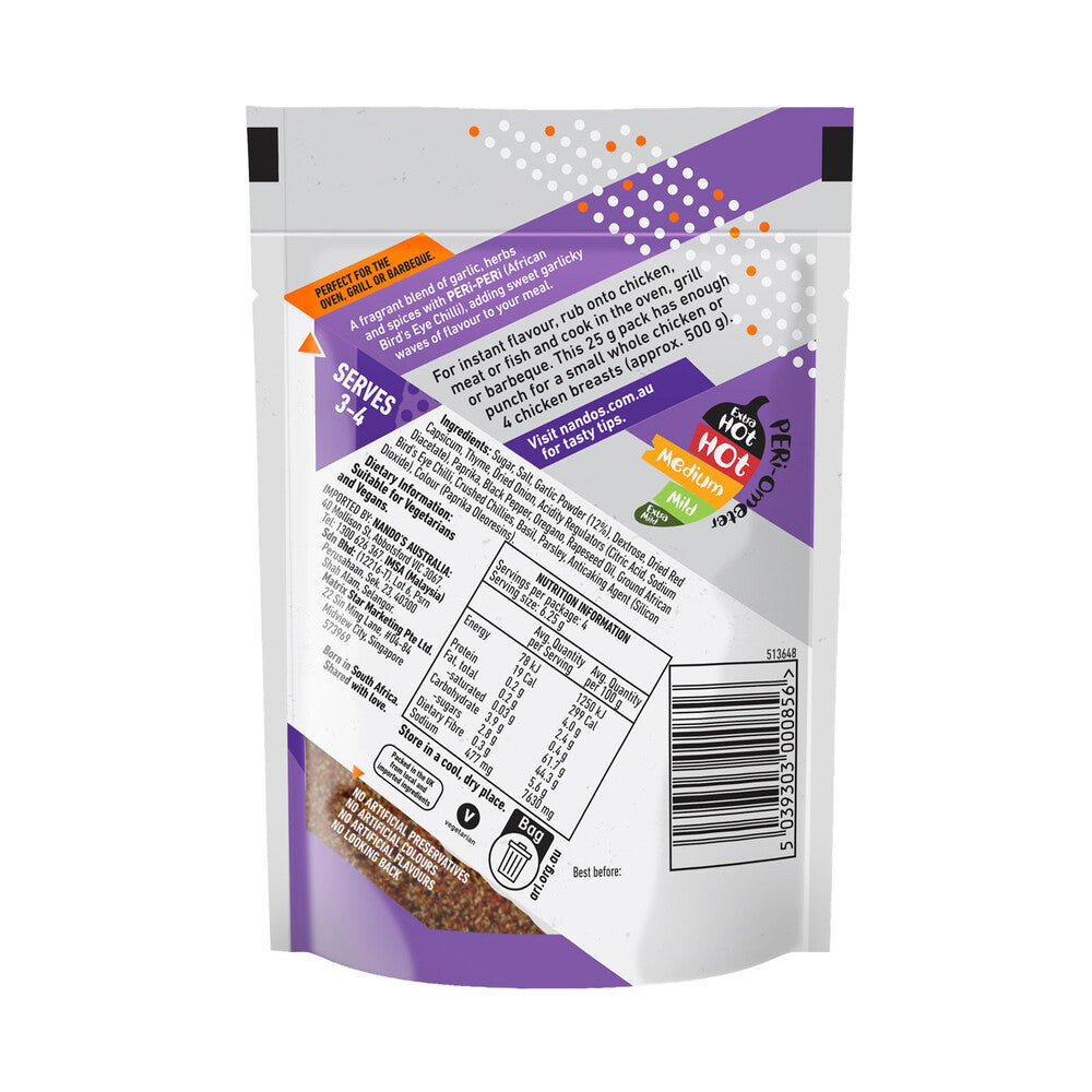 Nando's Peri Peri Garlic Rub - 25g