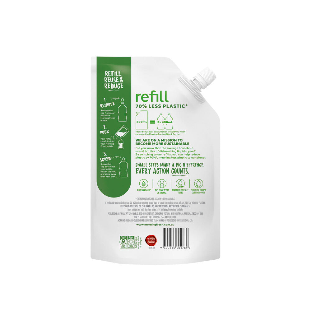 Morning Fresh Lemon Dishwashing Liquid Refill - 800mL
