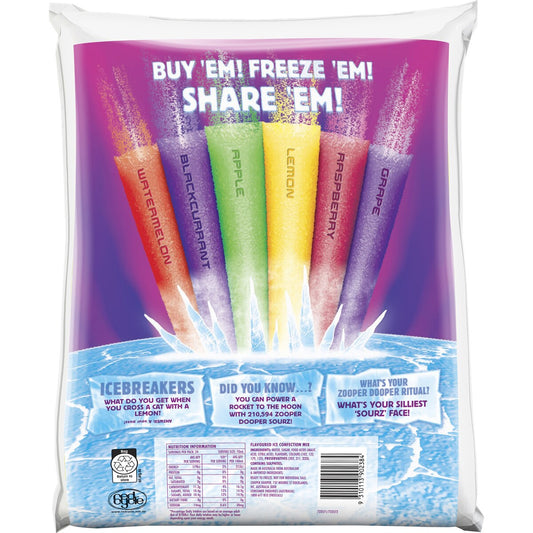 Zooper Dooper Ice Blocks Sourz 24x70ml