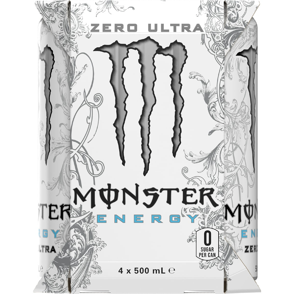 Monster Energy Ultra Cans 500ml X 4 Pack