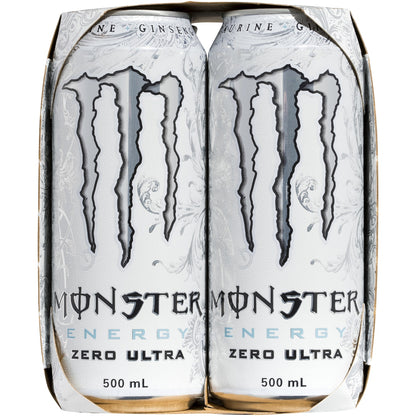 Monster Energy Ultra Cans 500ml X 4 Pack
