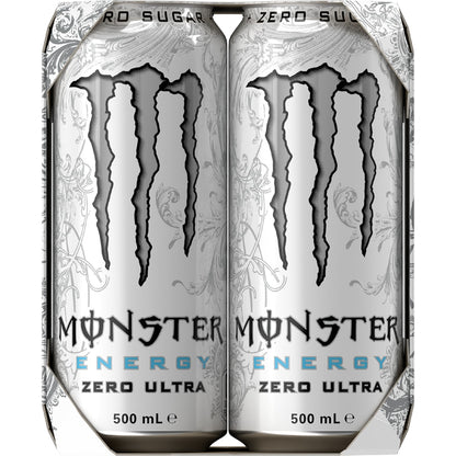 Monster Energy Ultra Cans 500ml X 4 Pack