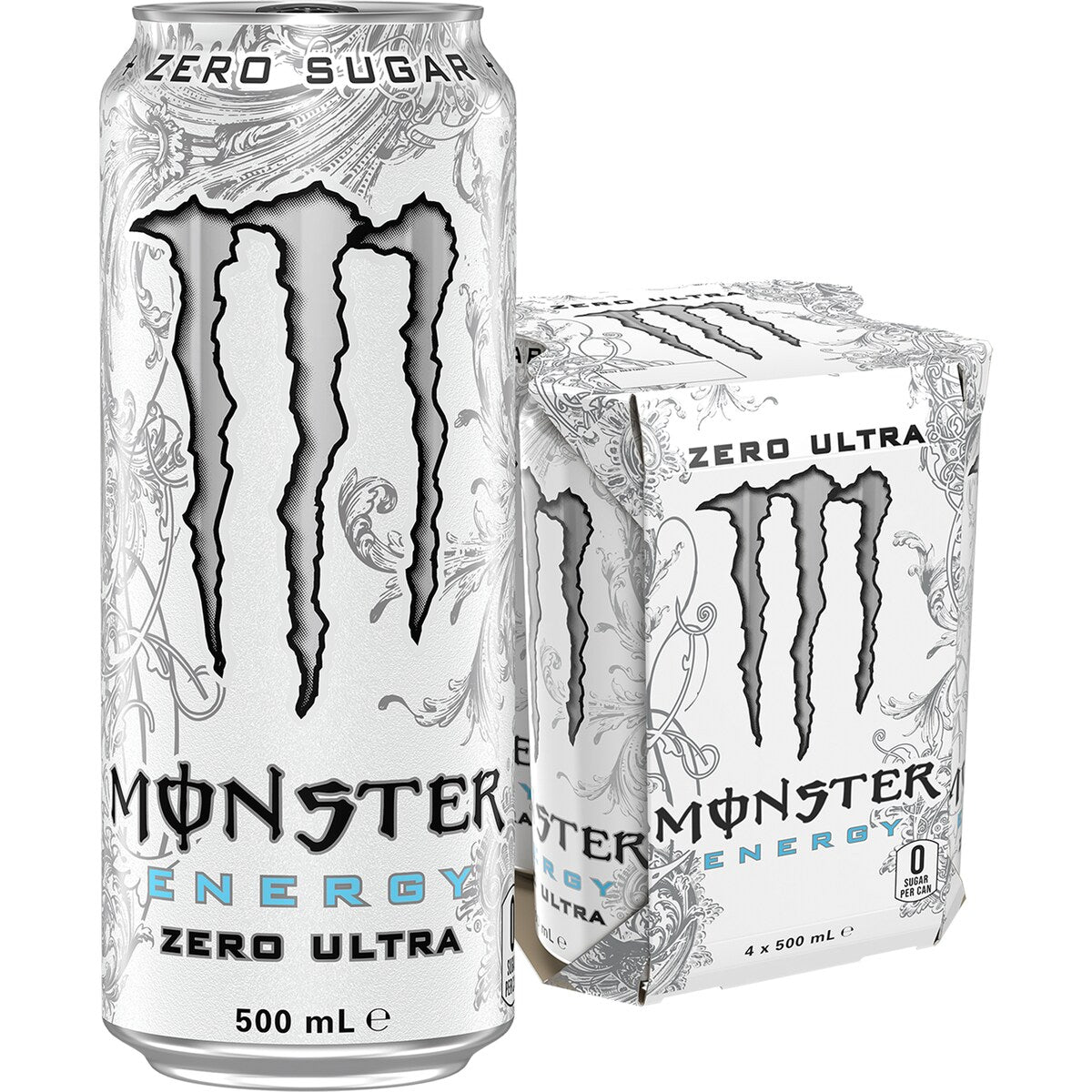 Monster Energy Ultra Multipack Cans 500ml x4 Pack